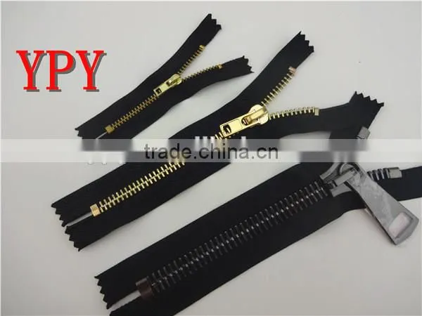 garment accesories& metal teeth dyeable zippers
