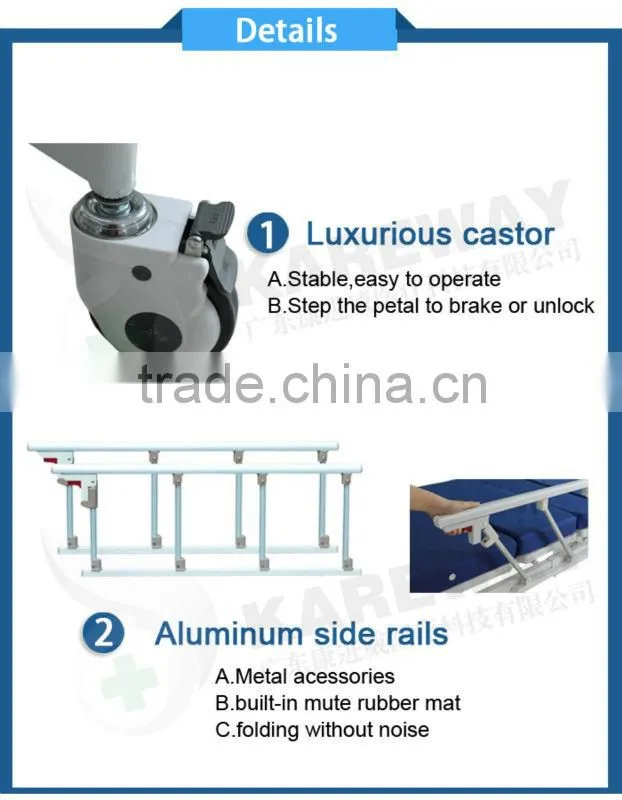 Stainless diagnostic hospital bed price