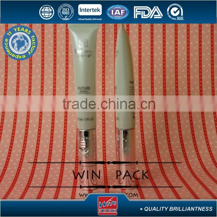 20ml vibrating plastic tube for eye cream, vibrating plastic tube with metal applicator, plastic tube manufacturer