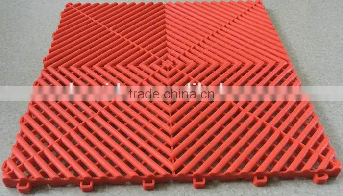 anti-slip and waterproof pp garage floor tiles