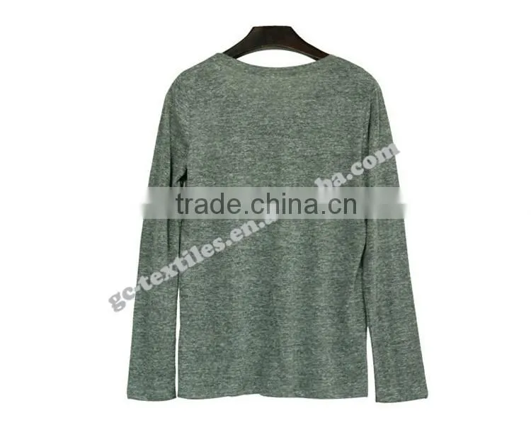 Girl's Manlange Grey Printed Standard Collection Long Sleeve T-shirts