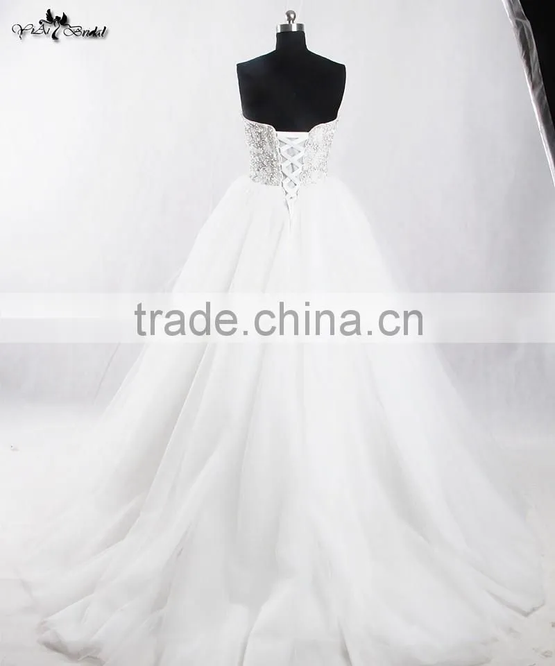 RSW909 China Crystal Beads For Wedding Factory Dresses Ball Gown