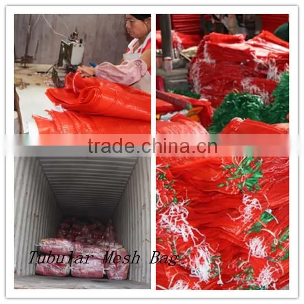tubular PP mesh bag for packing onion and potato