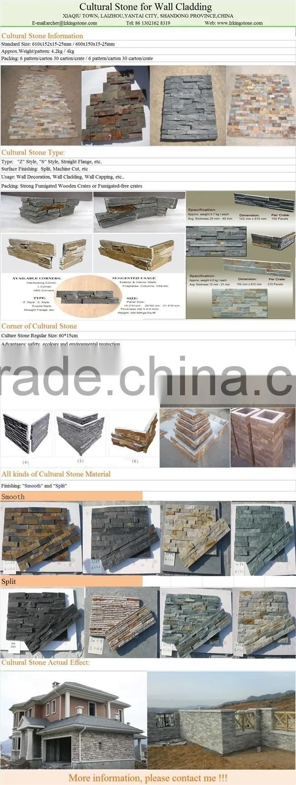 Natural Culture Stone Wall Decoration /cultural stone