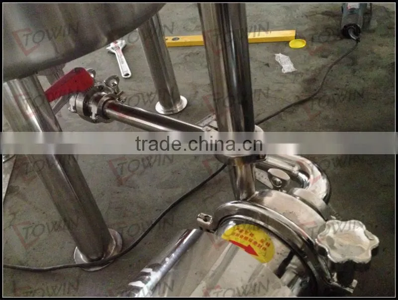 SS304 fermentor tank with pump and storage tank
