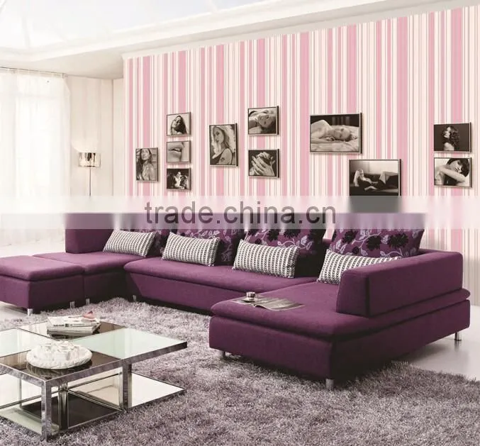 2016 Wholesale popular deep embossed PVC wallpapers wallcovering