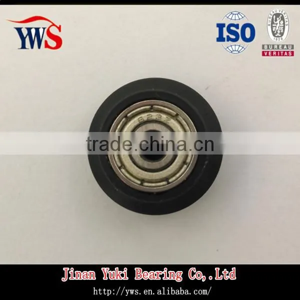3mm axis mini wheel bearing 3x10x4 neoprene rubber bearing