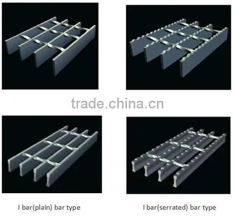 hot galvanized steel grating/drainage gutter steel grating cover