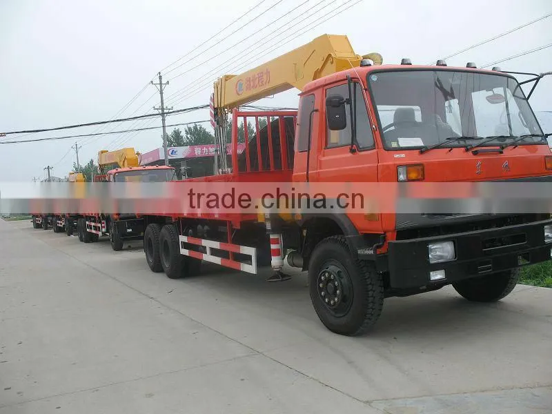 truck crane, used crane truck, 6x2 dongfeng truck with crane 10,000kg truck mounted crane