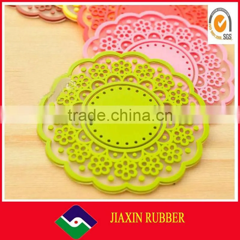 heat resistant design silicone coffeepot /tea cup coaster/mat