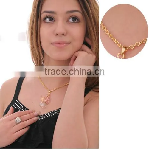 Swan Shape Necklace Pendant Glass Perfume bottle jewelry Necklace