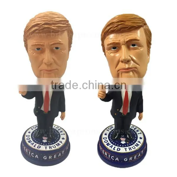 Latest Hot Style Customer Resin Donald Trump Shaking Head Doll