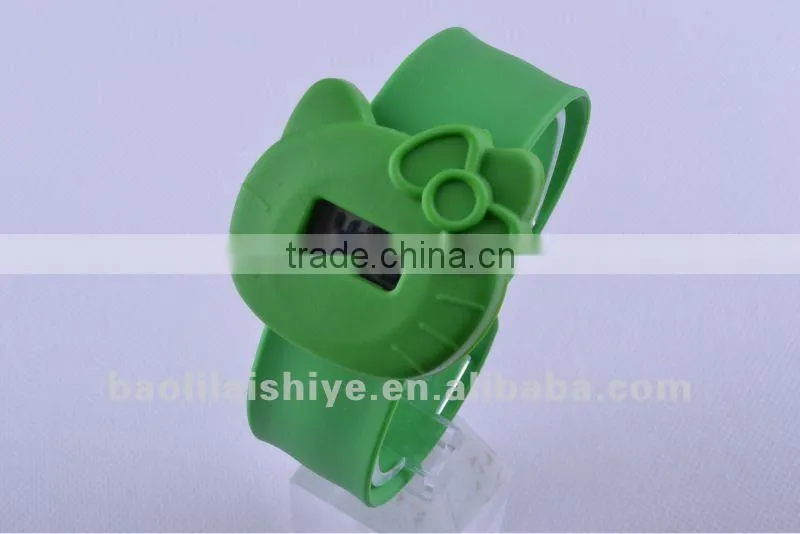 kids silicone slap digital watches