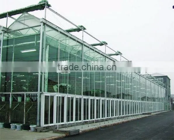Hot dip galvanized steel structure automatic greenhouse garden shed