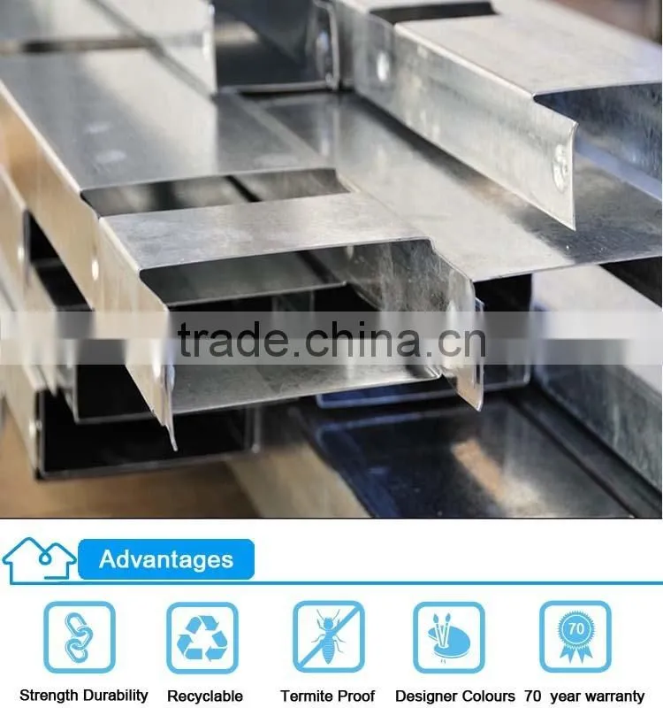 2015 new design low cost china supplier luxury prefab steel villa