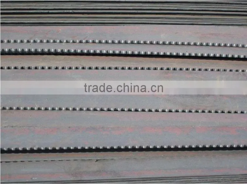 Galvanized tooth shape steel flat