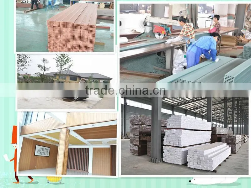 new wpc decking /Huzhou wpc factory/wpc deck board