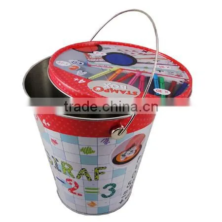 glory tins/tin bucket with removable lid