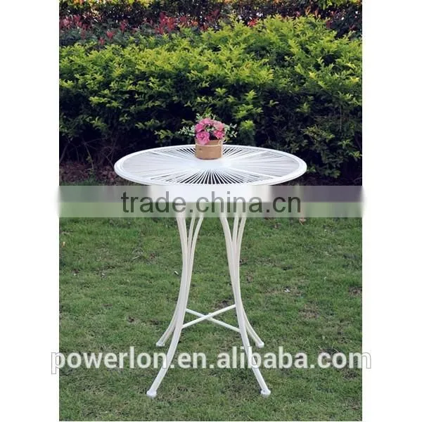 Stylish Wedding Dec French Patio Set Small KD Table 2 Chairs