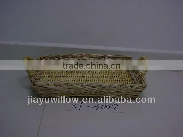 Two handles large wicker/willow laundry storage basket