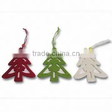 15082002 Beautiful felt snowflake Christmas tree hanging decoration
