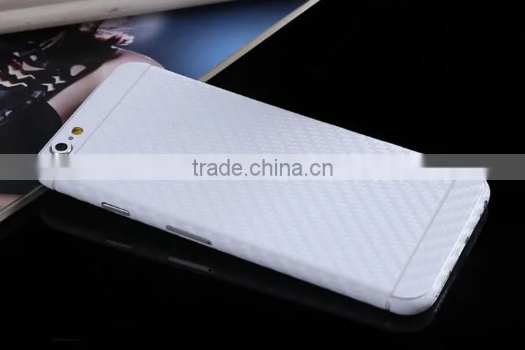 Carbon fiber full body phone sticker screen protective film for iphone 6/plus