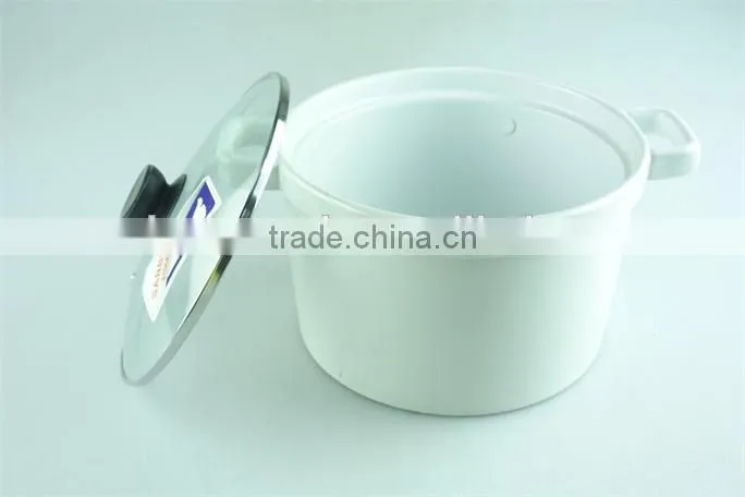 friendly round porcelain tureen, white ceramic soup tureen with lid,double ear tureens