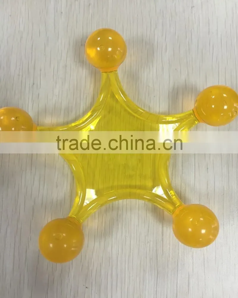 new design star shape plastic massager for body