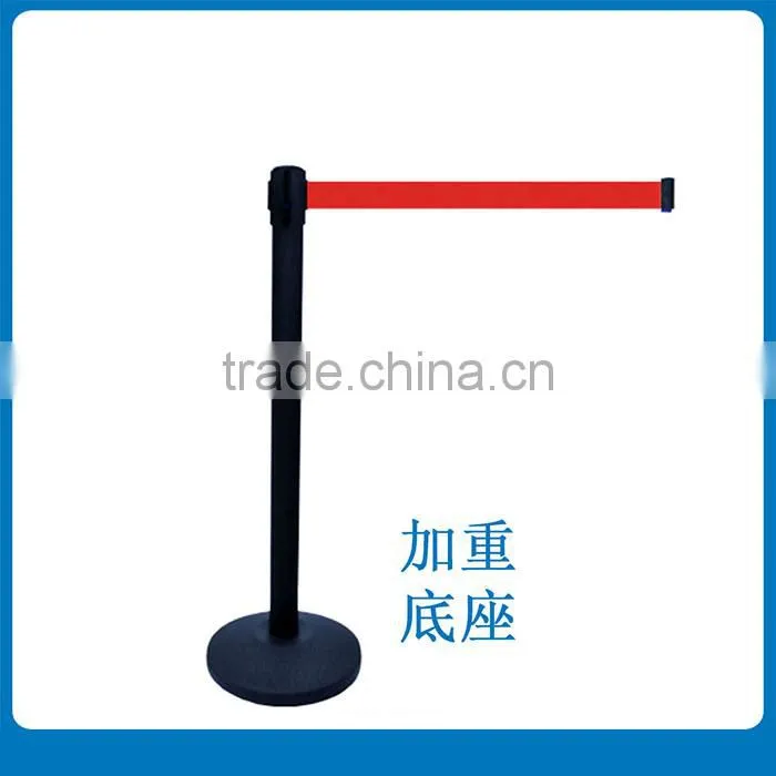 retractable belt barrier/crowd control barrier/queue belt barrier