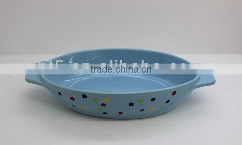 durable colored ceramic baking dish