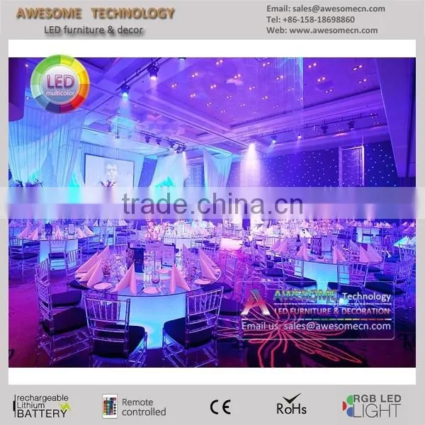 fancy round dining table for party hall