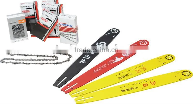 1E45F Oregon chain saw chain AND guide bar with CE & GS