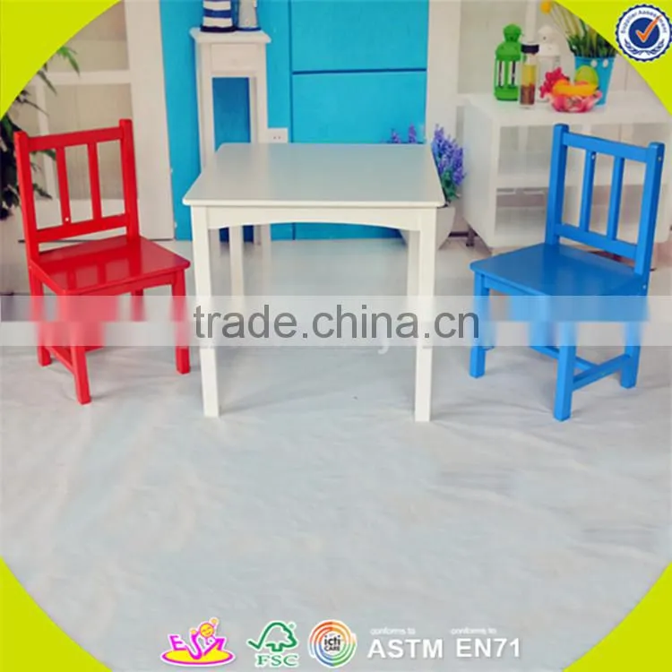Wholesale beautiful wooden table and 4 chairs,household kids wooden table and 4 chairs,top sale table and 4 chairs W08G141