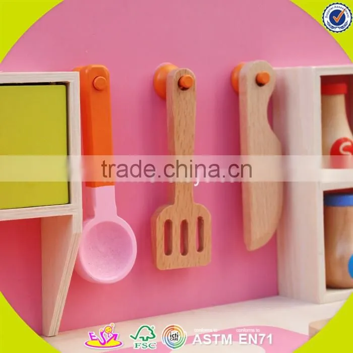 wholesale kids wooden toy kitchen role play baby wooden toy kitchen most popular children's wooden toy kitchen W10C154