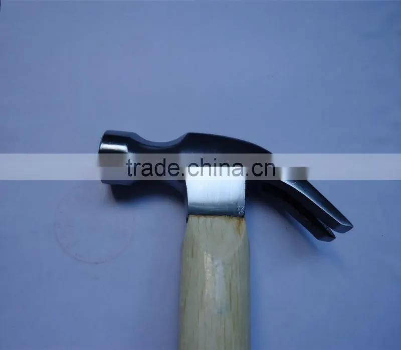 Drop forged Claw Hammer with wooden handle