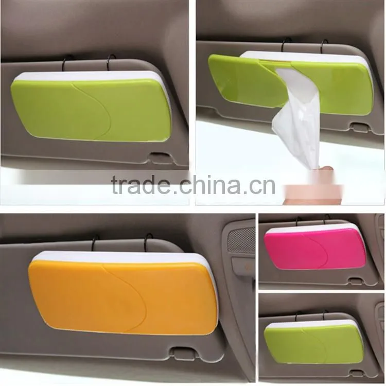 Paper napkin clip-plastic Car sun visor Tissue box
