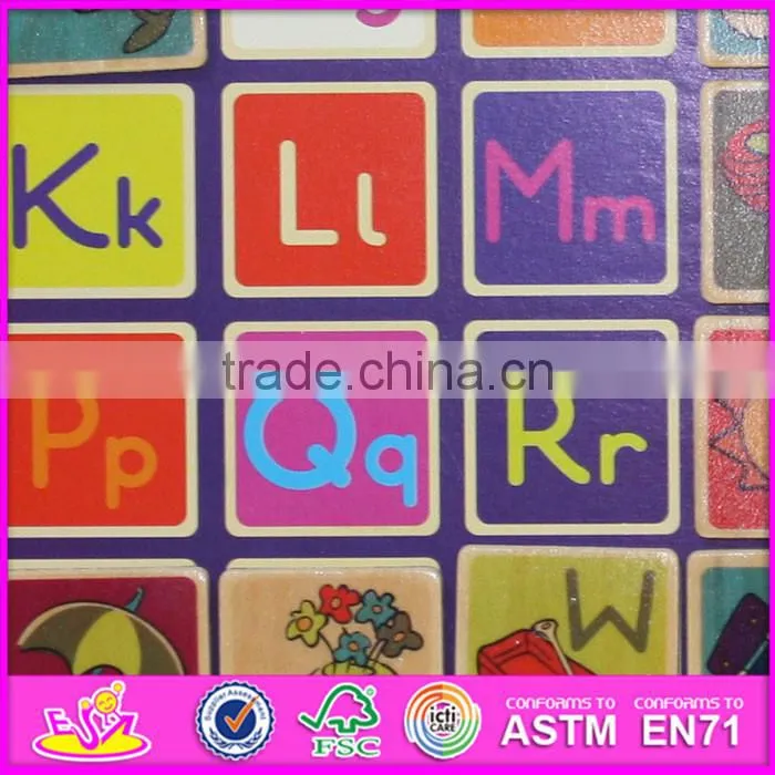 2016 brand new baby wooden scrabble toys for sale W14B069