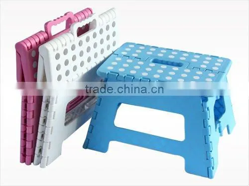 Amazing printing plastic stacking folding stool in home / kitchen/living room