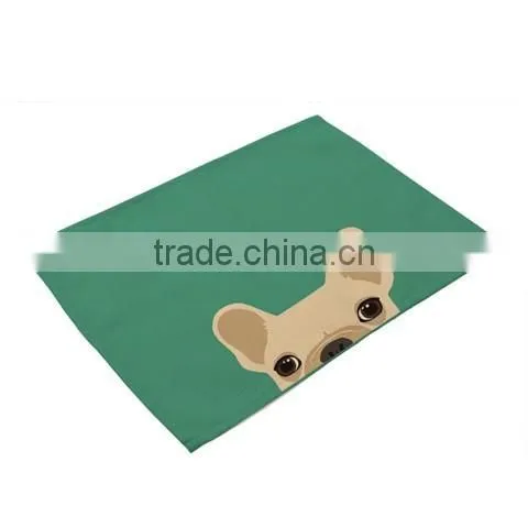 Animal Printing Table Dinner Napkin Linen Cotton Folding Design For Home Restuarant Decoration Pieces