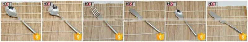 2015 new design 24pcs Brilliant silver spoon & fork set, good quality sample free flatware wholesale