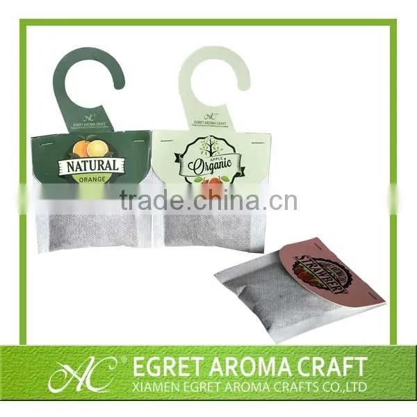 2015 New eco-friendly home air freshener or decor paper sachet hanger type home vent air freshener