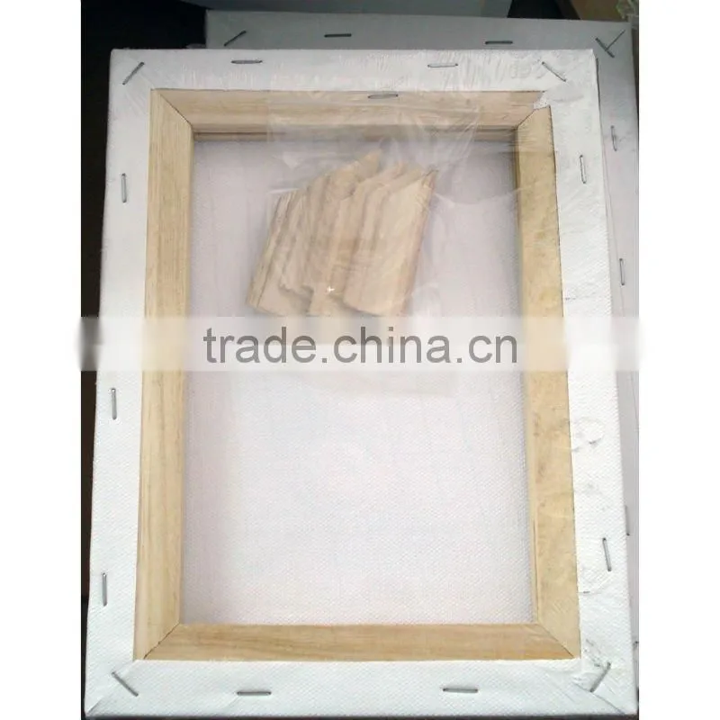 artist canvas with frame/christmas painting on canvas