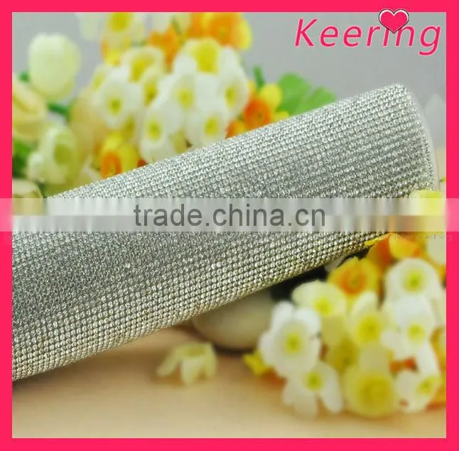 Plastic Bridal Crystal Rhinestone Mesh Trim WRT-014