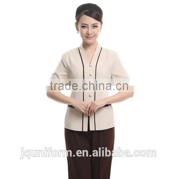 best price custom fashionable perfect fit hotel housekeeping uniforms wholesale