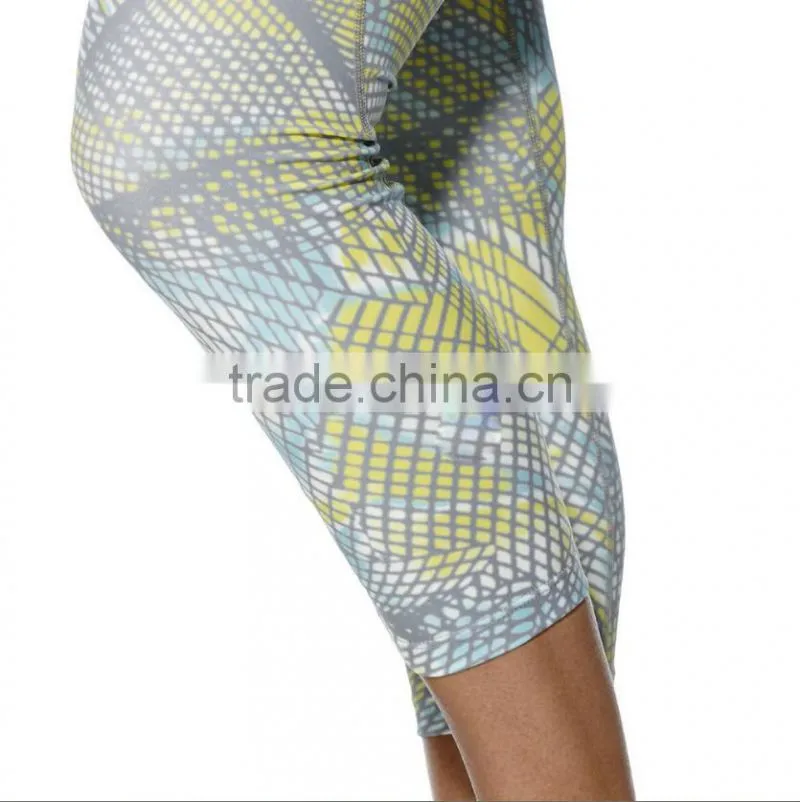 Factory Wholesale Custom Design Sportswear Printed Tights Womens Yoga Pants