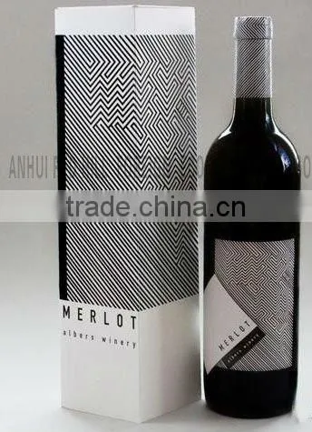 cardboard red wine box