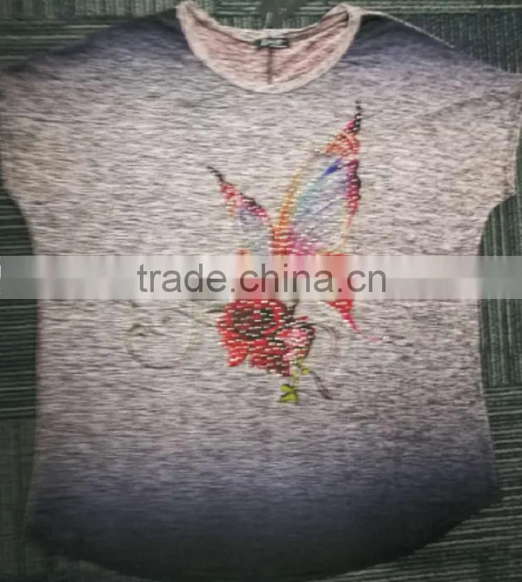 Promotion private label t-shirt manufacturer brand pink black t-shirt for wholesale
