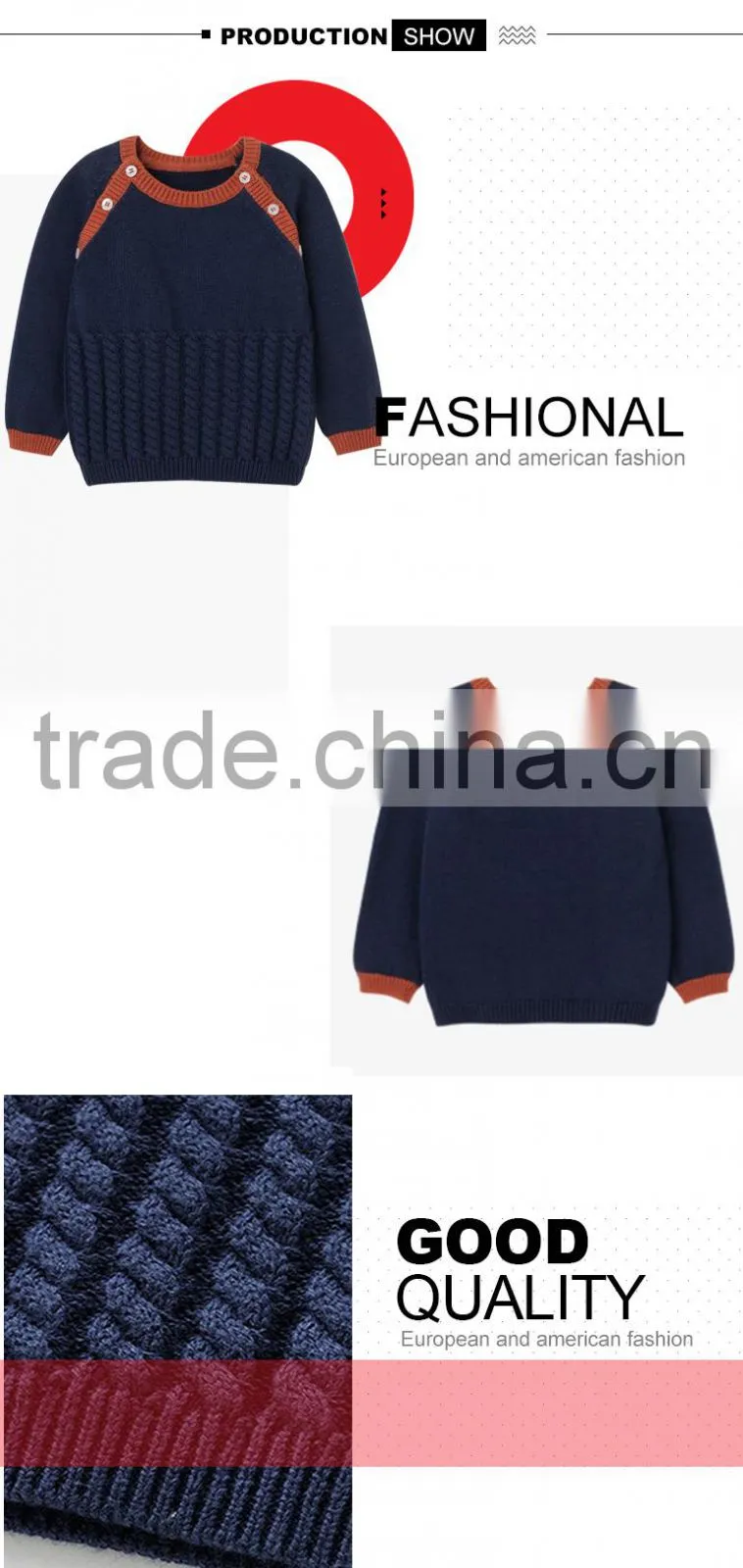 Alibaba China sale children best price boys sweater design for wholesale