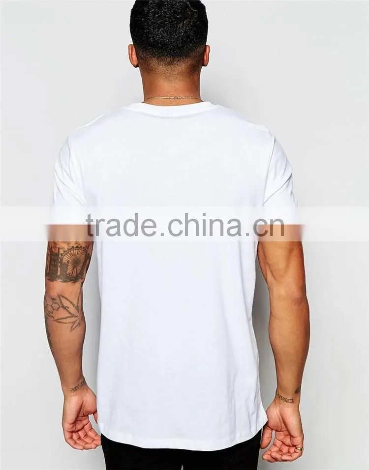 Guangzhou Shandao OEM Manufacturer Hot sale 180g Polyester Cotton Color Block Short Sleeve O-Neck Men T Shirt