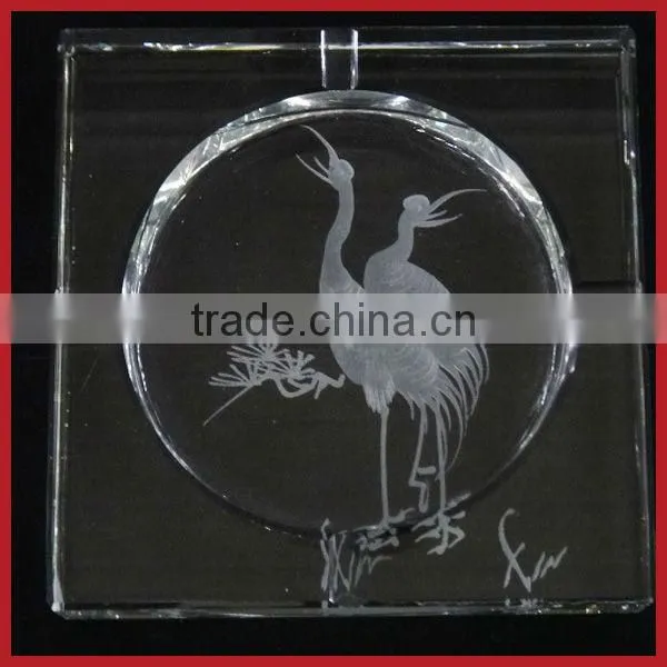 Transparent Color Matching Square Crystal Ashtray